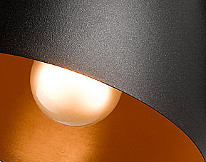 5 LAMPA WISZĄCA LIVIA LOFT METALOWA CZARNA ORANGE