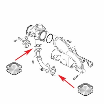 Крышка клапана рециркуляции отработавших газов 1,2 1,4 1,9 2,0 TDi AUDi A2 A3
