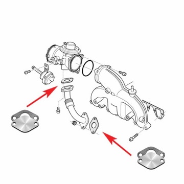 фото thumb №3, Заглушка клапана egr 1.2 1.4 1.9 2.0 tdi audi a2 a3