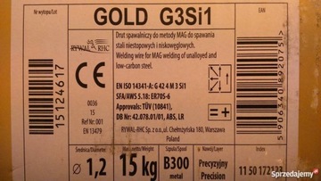 Сварочная проволока SG2 1,2 15кг GOLD FV