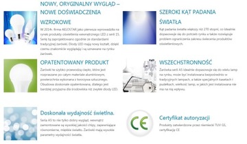 5x ŻARÓWKA LED AIGOSTAR A60 6W 510lm E27 6400K Barwa biała Bez migotania