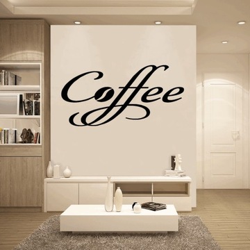 Naklejka na ścianę szafki kuchenne kuchnia Coffee KAWA 140 cm