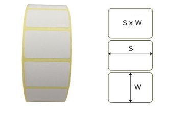 Etykiety termotransferowe 20x45mm 40 tys do Zebra