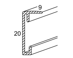 РАМКА БЕЛАЯ АЛЮМИНИЕВАЯ 70x100 РАМКА 100x70 B1 PLAKA