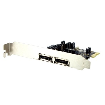 Контроллер PCI-E eSATA II x2 + SATA II x2 4WORLD 05721