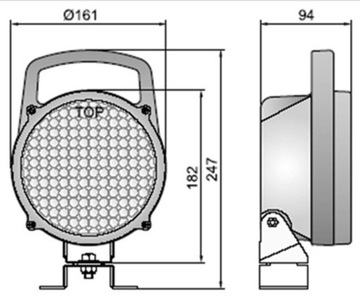 Lampa robocza Ursus Zetor John Deere New Holland Halogen Roboczy 12/24V