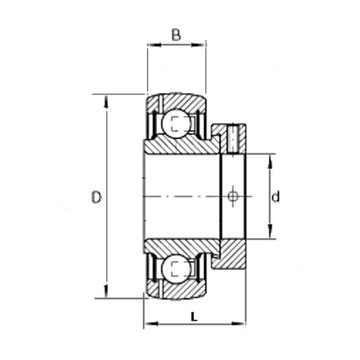 Самоустанавливающийся подшипник CES 206 SNR 30x62x35,7/16