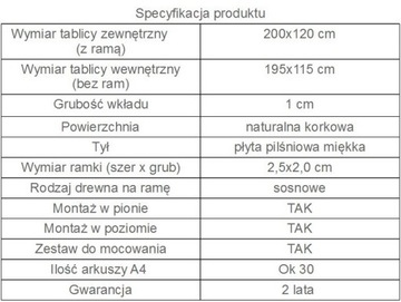 Пробковая доска 200х120 см, 120х200, отличное качество!