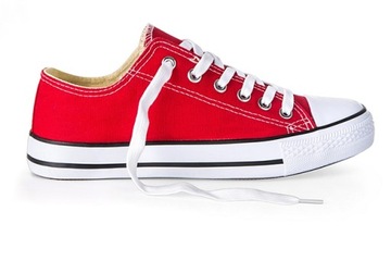 Buty sportowe TRAMPKI męskie Tenisówki Czerwone 0 P4