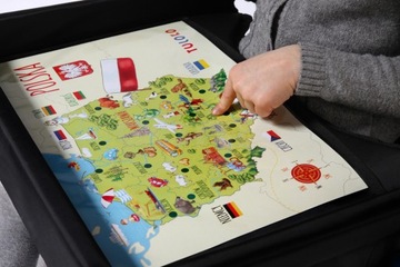 Безопасный детский дорожный столик TULOKO 45 x 6 см СЕРЫЙ XXL