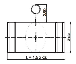 Оцинкованный демпфер fi 125 PJS125/2-OC DARCO