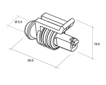 Разъем Superseal 1,5 (1-контактный)