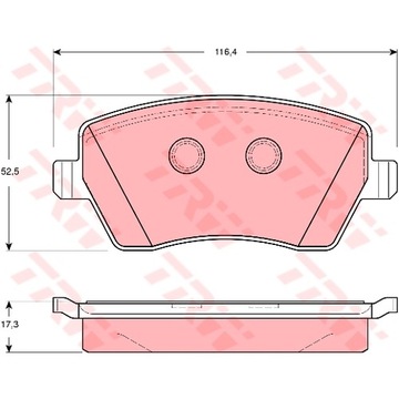 Диски Bozarto с перфорацией 260 мм TRW PADS Nissan Micra IV '10- Note II '13-