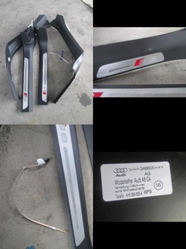 Накладка планка пороговая audi a8 4h0 s8 4h0864608a фото №1