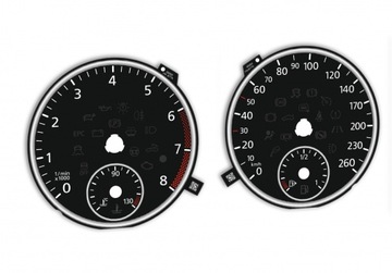 Диски do спидометра vw jetta 6 заменитель mph/km/h фото №1