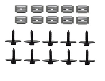 Mercedes benz 190 w201 набор клипсы защитные накладки фото №1