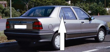 Скло дверна права зад малий renault 19 i шасі фото №1