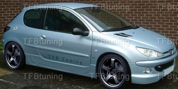 Спойлеры пороговые пороги peugeot 206 3d tfb тюнинг фото №1