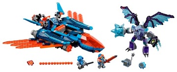 Lego nexo knights 70351 blaster fighter jet clay'a new uni cutter, фото