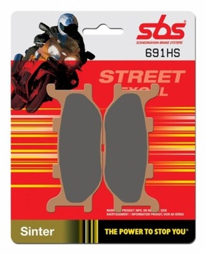 Pads brake sbs 691hs yamaha xv 125 virago, фото