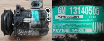 Opel signum 03 r 3.2 v6 compressor air conditioner, фото