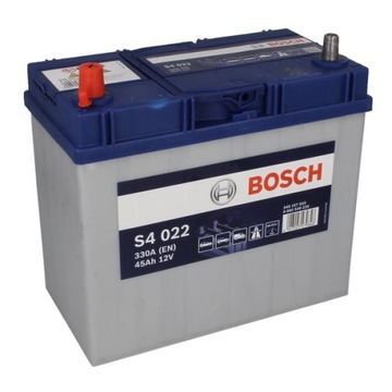 Аккумулятор bosch s4 45ah/ 330a левая+ япония, фото