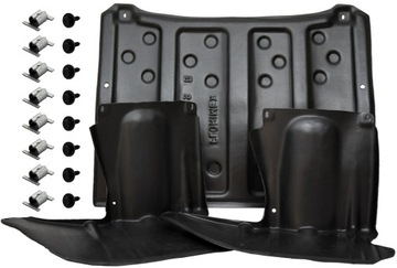Защита двигателя corsa d под двигатель бок заклепки hdpe, фото