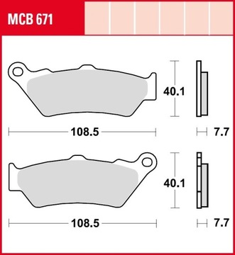 Pads brake front honda cb500 nx650 nt650, фото