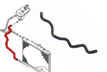 Spigot wire tube radiator lower citroen xsara picasso 2.0 hdi new cheaply, фото