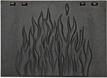 Plate cast iron back wall to element fireplace, фото