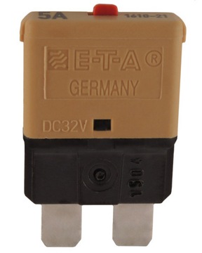 Eta automatic fuse shallow water automotive 1610-21 5a 32v dc, uni, фото