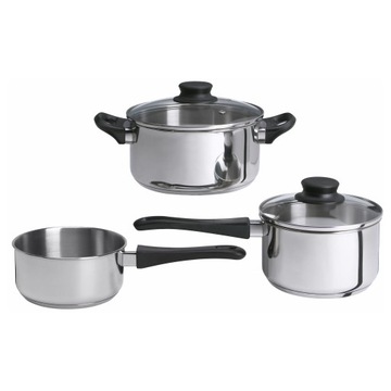 Ikea complete pots annons 3pcs stainless steel, фото
