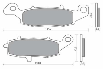 Pads suzuki gs 500 gs500 here 250 rv 125 van, фото