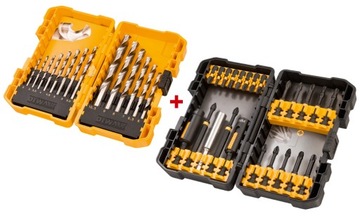 Dt70510t 2x set drills bits 37szt, фото