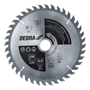 Dedra saw disk for wood 170x24x16mm h17024e, фото