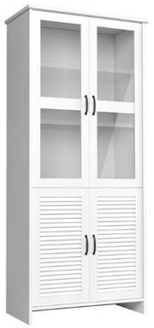 Showcase orient w2ds white glass cabinet shelves, фото