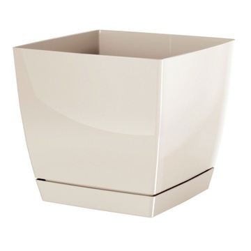 Flowerpot prosperplast 18 centimeters x 18 x 16, 5 centimeters diameter 18 centimeters plastic shades of brown 1 bezu, фото
