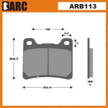Pads brake yamaha fzr600 fz750 tdm850 ass, фото
