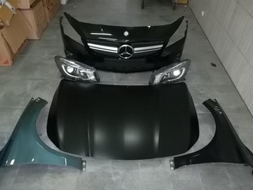 Mercedes cla w117 hood complete set complete perid, фото