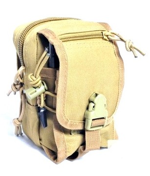 Organizer pocket tactical molle coyote wallet, фото
