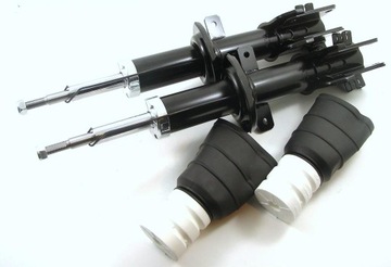 Shock absorbers x2 front+bumpers+protection trafic vivaro primastar, фото