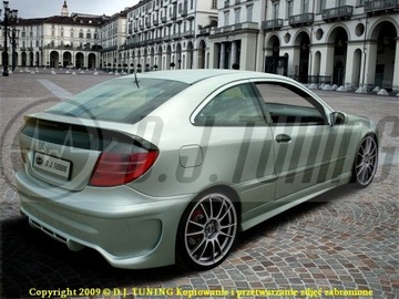 Mercedes w203 sport coupe* bumper back missile, фото