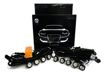 Eyes lights daytime running lights led backlight round mini, фото