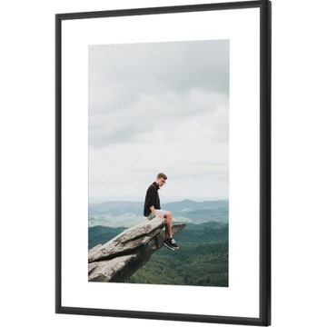 Рама алюминиевая черная 40x60 - рамка 60x40 сантиметри, фото