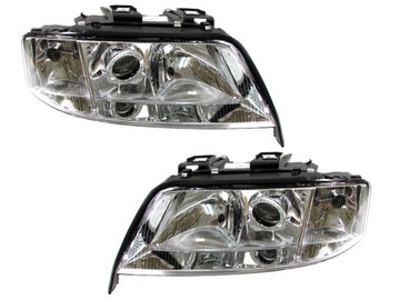Complete headlights audi a6 c5 1997-1999 left+ right tyc, фото