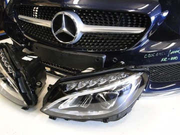 Mercedes c class 205 coupe xenon headlight left xenon, фото
