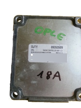 Ecu opel astra 1.6 8v 09353509 djty _18a, фото