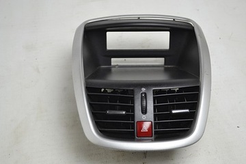 Peugeot 207 рамка решетки вентиляции средний 9650068177, фото
