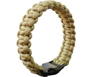 Bracelet rope paracord 23mm olive coyote mfh m, фото