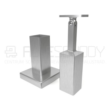 Set fittings racks з wood 40x40 mm inox, фото